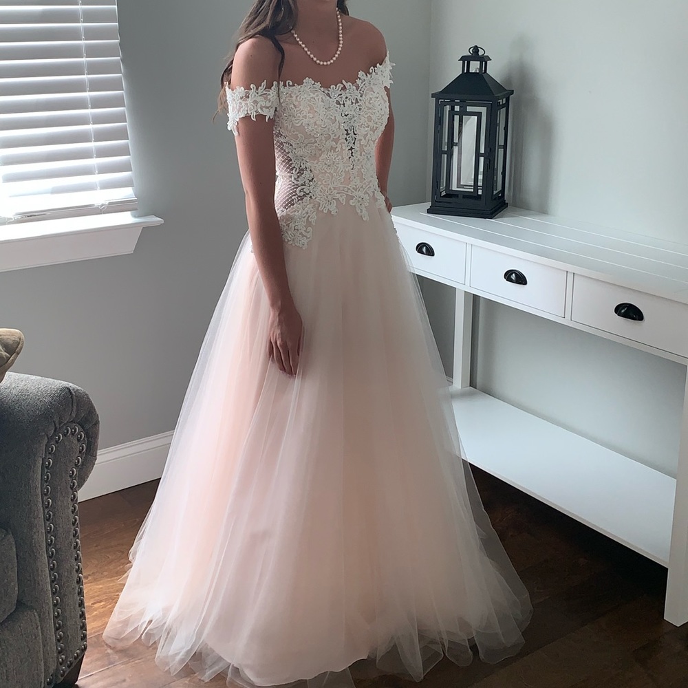 Alyce Paris Prom Dress. Blush Color - Picture 4 of 4